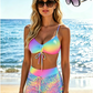 🌞👙 Női bikini szett zsinórral és mintával (rövidnadrággal) ⛱️