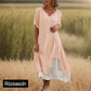 【S-4XL】💞Női, két darabos megjelenésű, lebegő midi ruha