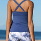 [S-3XL]💃Nyári Cool Deal-40% LE🌊🎨Tummy Control Kétrészes Tankini Szett