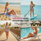 🌞👙 Női bikini szett zsinórral és mintával (rövidnadrággal) ⛱️