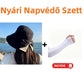 👒☀️Széles karimájú, masnis napvédő kalap nőknek