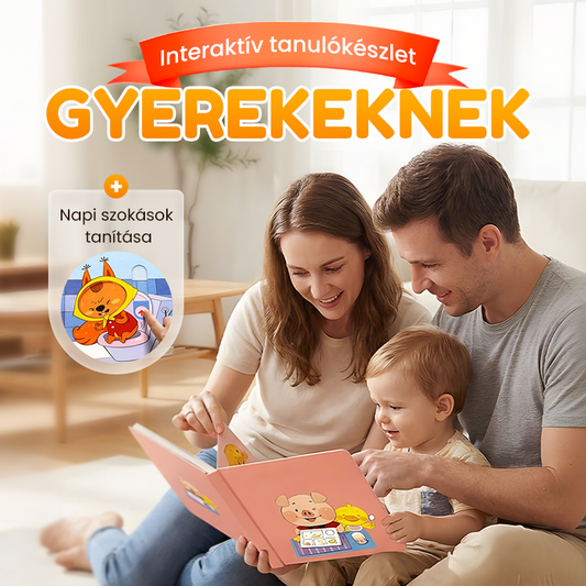 📚 10 db-os interaktív kisgyermekeknek szóló tanulási könyvkészlet 👶