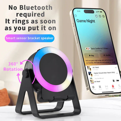 📱 🔊 2025 Új 4 az 1-ben multifunkcionális mobiltelefon állvány bluetooth hangszóró