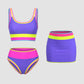 🏖️👙 Ütős színblokkos, patchwork bikini