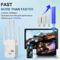 🎁Utolsó nap akció 40% 🔥WiFi Extender 2025,1200Mbps kétsávos (5GHz/2,4GHz) jel erősítő, 10 000 négyzetlábas területet és 50 eszközt fed le, Ethernet porttal ellátott repeater otthoni használatra, ajándékokhoz