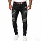 👖Férfi stílusos, szakadt skinny farmer