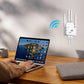 🎁Utolsó nap akció 40% 🔥WiFi Extender 2025,1200Mbps kétsávos (5GHz/2,4GHz) jel erősítő, 10 000 négyzetlábas területet és 50 eszközt fed le, Ethernet porttal ellátott repeater otthoni használatra, ajándékokhoz