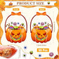 🎃 UTOLSÓ NAPI AKCIÓ – 50% KEDVEZMÉNY 🔥  Halloween-ajándékzsákok – átlátszó, lezárt tök alakú tasakok🎁