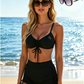 🌞👙 Női bikini szett zsinórral és mintával (rövidnadrággal) ⛱️