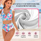 【S-2XL】👙Női divatos, szexi, nyomtatott fürdőruha 3 darabos szett