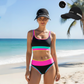 🏖️👙 Ütős színblokkos, patchwork bikini