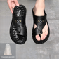 👞🌿 Lélegző puha bőrből készült kültéri szandálok férfiaknak, plusz méretekben 🦶💕