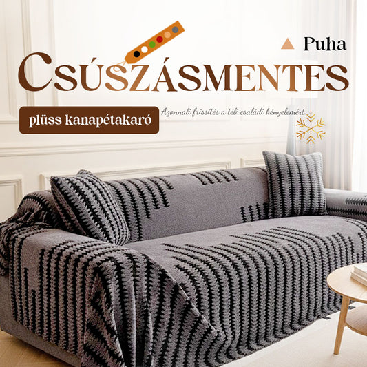 🔥Féláras ajánlat!✨Puha velúr csúszásgátló kanapéhuzat🛋️