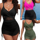 ⛱️Twist Front Tummy Control Mesh egyrészes fürdőruha💖