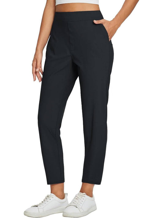 🔥[S-3XL]👖Női magas derekú, rugalmas nadrág cipzáras zsebekkel