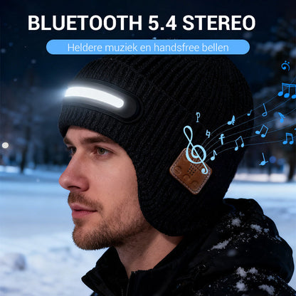 🔥50% Kedvezmény korlátozott ideig❄️Újratölthető LED fejlámpa Bluetooth-kompatibilis sapkával