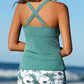 [S-3XL]💃Nyári Cool Deal-40% LE🌊🎨Tummy Control Kétrészes Tankini Szett