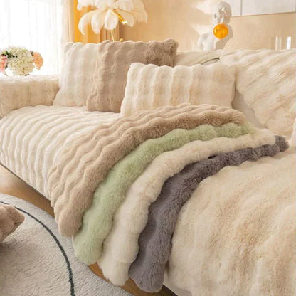 🔥50% Kedvezmény korlátozott ideig, megvastagított nyúl szőrme kanapéhuzat🔥