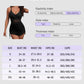 ⛱️Twist Front Tummy Control Mesh egyrészes fürdőruha💖
