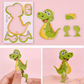 🦖3D-s puzzle-k rajzfilmfigurákkal