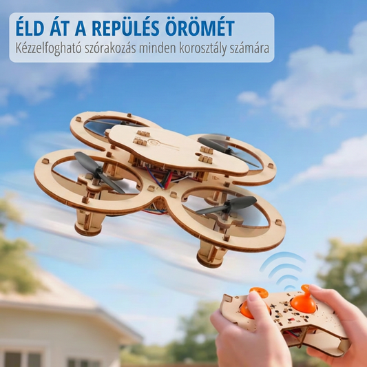 👦🎁 Gyakorlati drón oktatókészlet: Öko-Fa, Összeszerelhető, Azonnal Repülésre Kész 🚁🌳