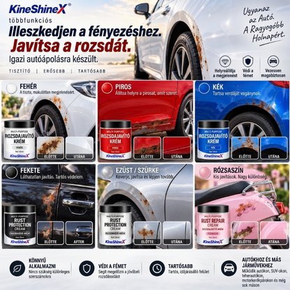 🚗 Rozsda javító krém autóhoz és háztartási fémhez – Könnyű felhasználás, hatékony rozsda eltávolítás