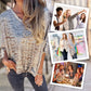 🌞HOT SALE 40% OFF👚Női laza V-nyakú leopárd nyomtatott fél ujjú póló