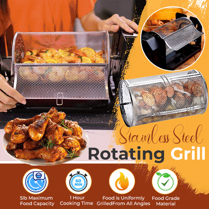 💖 Rozsdamentes acél rotisserie grill