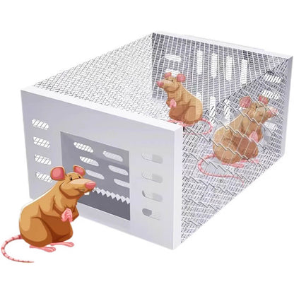 🐭🚫 Nagy Kapacitású Automatikus Egércsapda - Kifejezetten Tervezve, Nincs Menekvés! 🛡️🔒