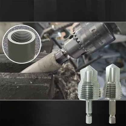 🔧⚡ Háromszoros élű csapolófúró! Egy másodperces menetfúrás, fúrás / menetfúrás / peremezés egyben!