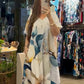 🎉Korlátozott idő 50% OFF✨👗Női laza alkalmi V-nyakú nyomtatott rövid ujjú ruhák