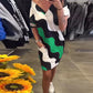 ⏳Időben korlátozott különleges🥻Női V-nyakú rövid ujjú ruha👗