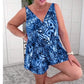 🌺[S-3XL]💝 2025 V-nyakú, ujjatlan, nyomtatott fürdőruha🌺