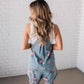😍【S-XL】🌸2025 Új Divat🌸 Vintage Virágmintás Farmer Overall