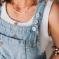 😍【S-XL】🌸2025 Új Divat🌸 Vintage Virágmintás Farmer Overall