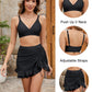 😍👙Magas derekú női bikiniszett haskontroll Gingham