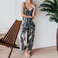 🔥Nyári forró eladó 50% KI💝✨Női divat spagetti pántos nyomtatott Jumpsuit