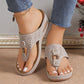 Női Slip-On Wedge Tanga szandálok