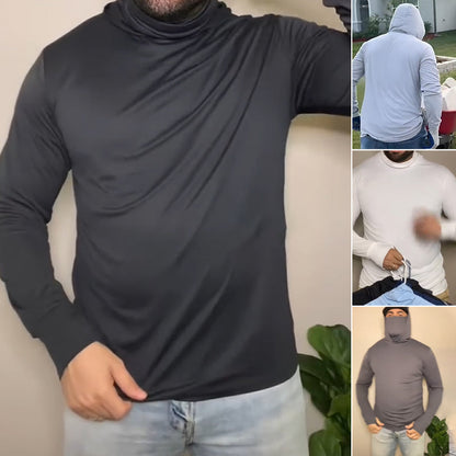 Férfi könnyű, gyorsan száradó, UV-védelemmel ellátott kapucnis pulóver