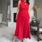 Női elegáns Crew nyakú Maxi ruha👗