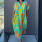 🌿[S-3XL] 🌿Női elegáns V-nyakú nyomtatott ruha