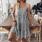 🔥[S-2XL]👗 Női csíkos nyomtatott mellény ruha