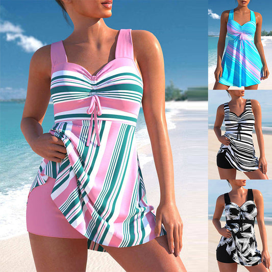 [S-4XL]🌸👙Mintás női fürdőruha szett