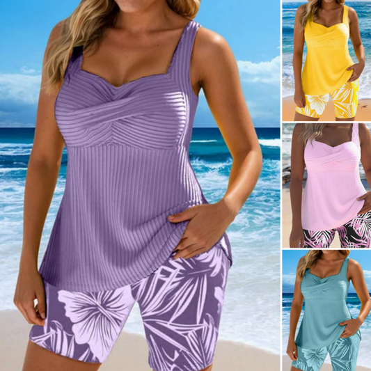 💖[S-3XL]👙Női kétrészes strandszett nyomatokkal✨