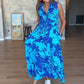 🌸[S-4XL]💃 Női divatos nyomtatott ujjatlan Maxi ruhák✨