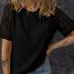 💖✨[S-2XL]👚 Női alkalmi rövid ujjú laza üreges ki rövid ujjú