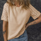 💖✨[S-2XL]👚 Női alkalmi rövid ujjú laza üreges ki rövid ujjú