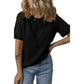 💖✨[S-2XL]👚 Női alkalmi rövid ujjú laza üreges ki rövid ujjú