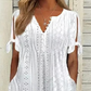 🥰[M-3XL]🌼Női elegáns V-nyakú üreges egyszínű ruha ❤️