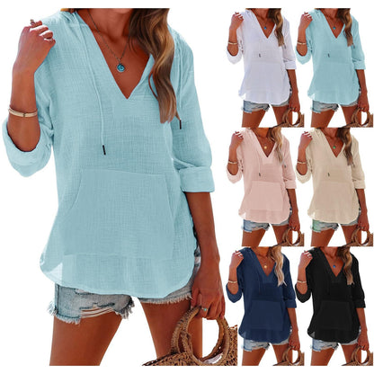 🔥🎀[S-2XL]✨⌛Női túlméretezett kapucnis pulóver